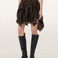 Antique White חצאית מיני פרינט מנומר לנשים Crissy Denim Skirt ALLSAINTS