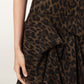 Black חצאית מיני פרינט מנומר לנשים Crissy Denim Skirt ALLSAINTS