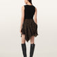 Antique White חצאית מיני פרינט מנומר לנשים Crissy Denim Skirt ALLSAINTS