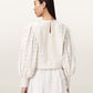 Seashell חולצה ארוכה לנשים Hart Emb Top ALLSAINTS