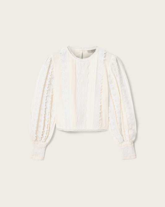 Lavender HART EMB TOP חולצה ארוכה ALLSAINTS