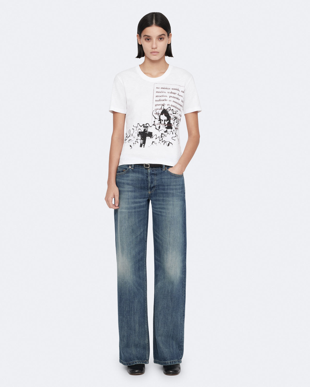Lavender ג'ינס ארוך לנשים Nico - Wide Leg Fit ALLSAINTS