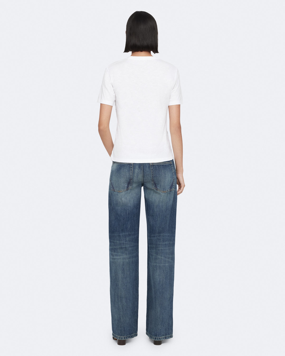 White Smoke ג'ינס ארוך לנשים Nico - Wide Leg Fit ALLSAINTS