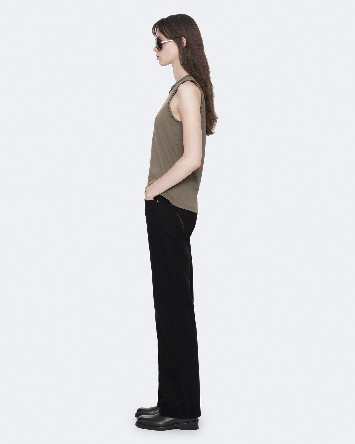 White Smoke ג'ינס ארוך לנשים Nico - Wide Leg Fit ALLSAINTS