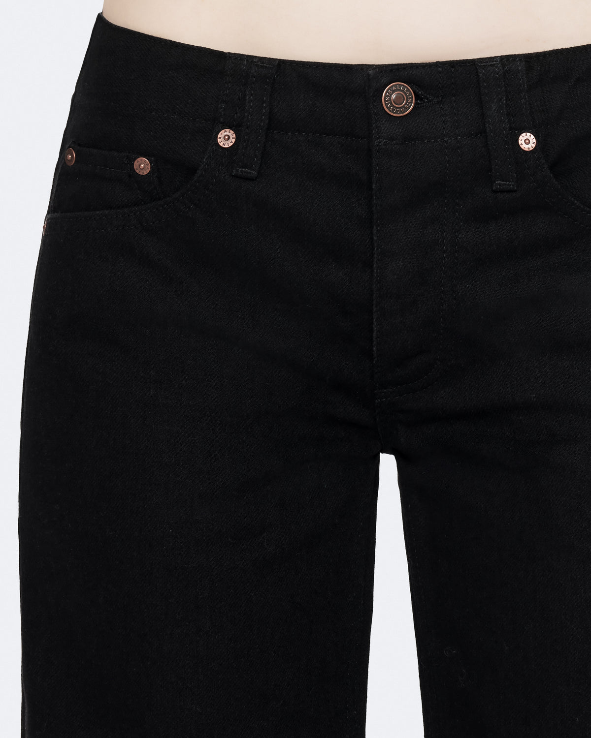 Black ג'ינס ארוך לנשים Nico - Wide Leg Fit ALLSAINTS