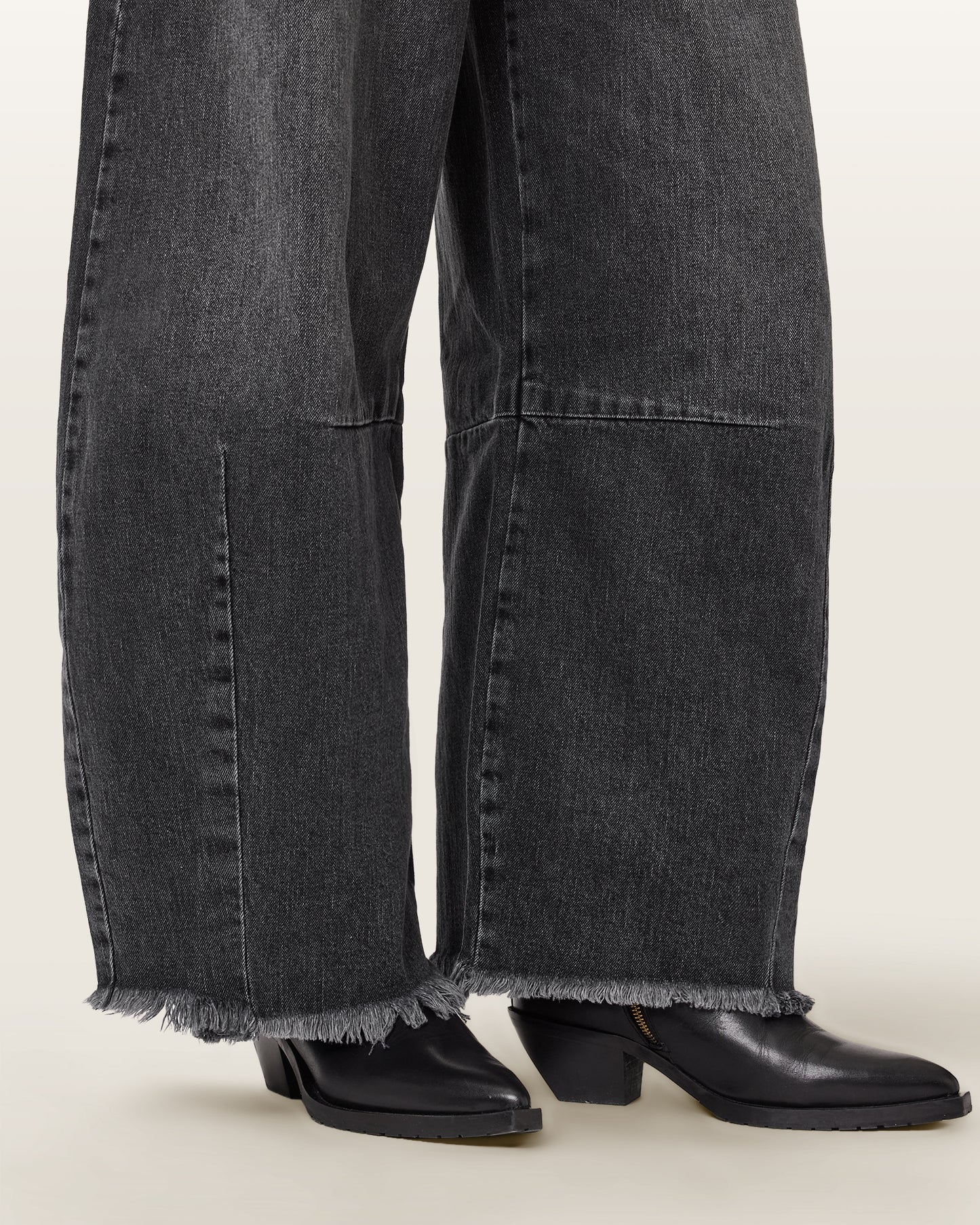 Dark Slate Gray ג'ינס ארוך לנשים Payton - Barrel Fit ALLSAINTS