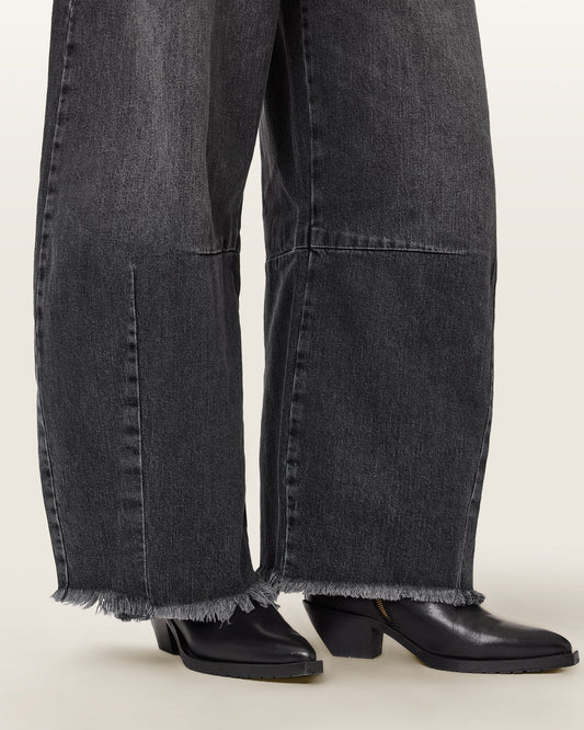 Dark Slate Gray ג'ינס ארוך לנשים Payton - Barrel Fit ALLSAINTS