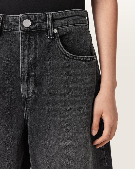 Dark Slate Gray ג'ינס ארוך לנשים Payton - Barrel Fit ALLSAINTS