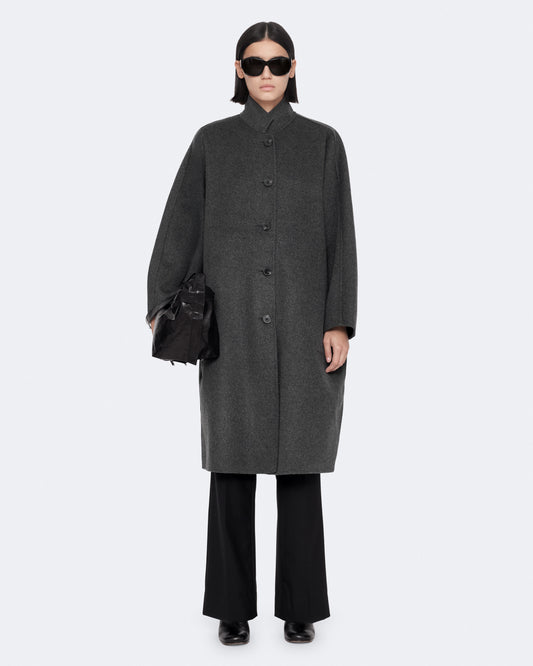 Dark Slate Gray Effie coat מעיל אופנה לנשים ALLSAINTS