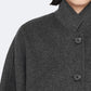 Dark Slate Gray Effie coat מעיל אופנה לנשים ALLSAINTS