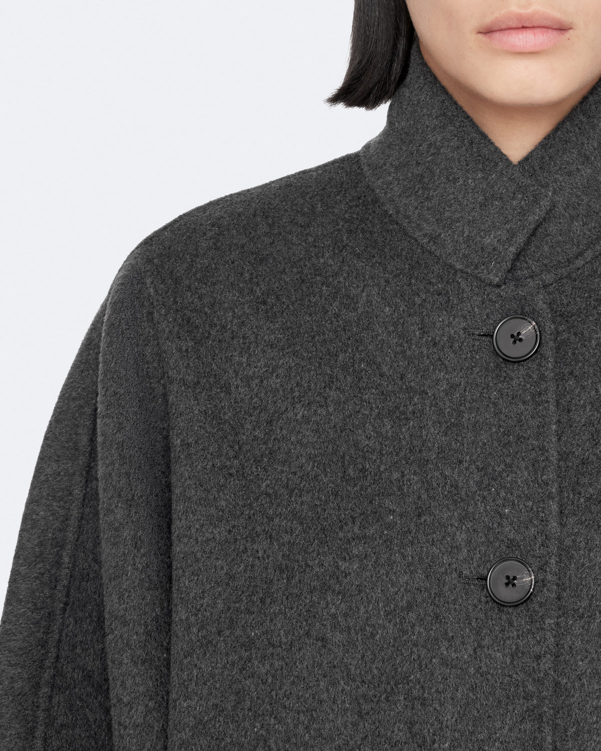 Dark Slate Gray Effie coat מעיל אופנה לנשים ALLSAINTS