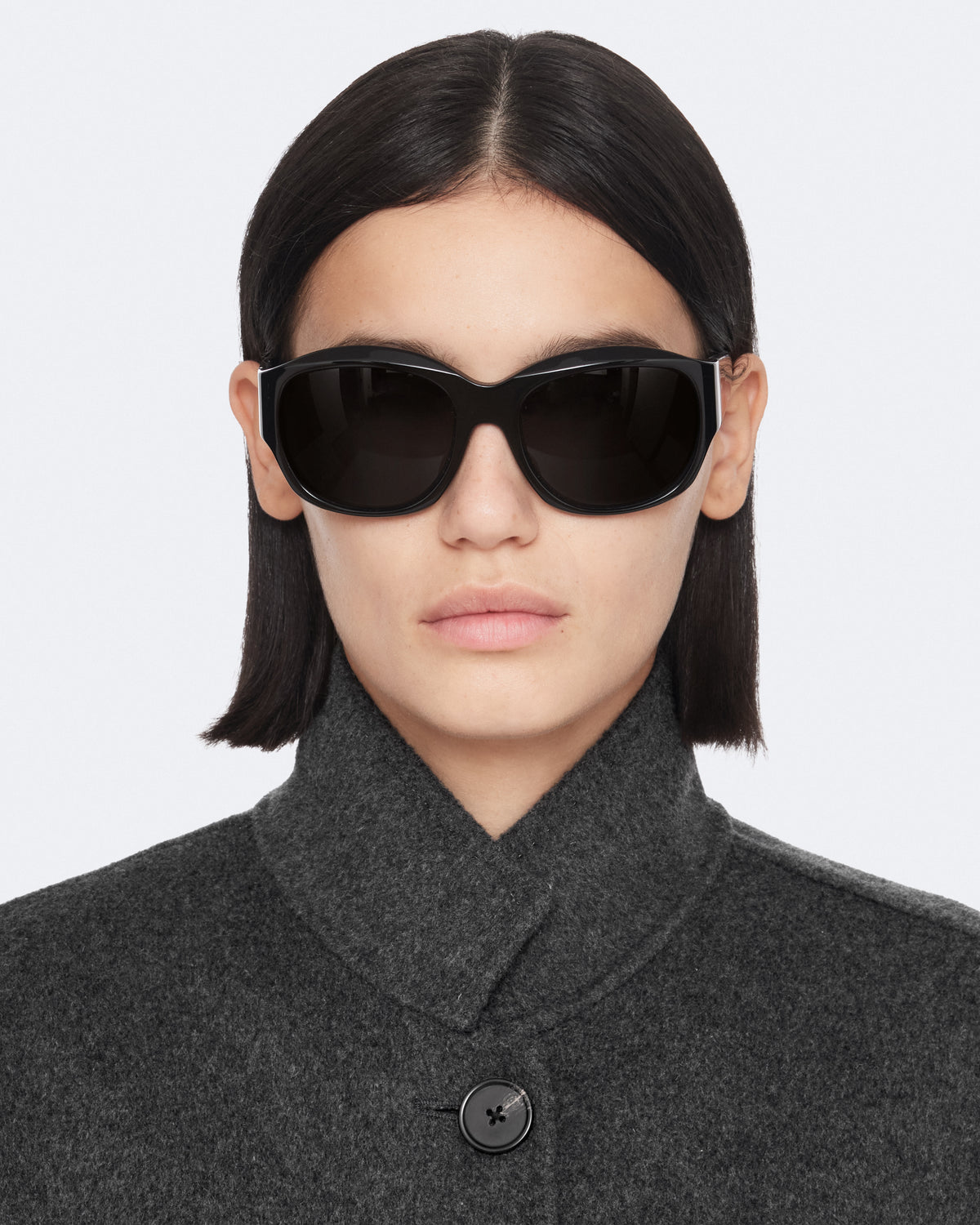 Dark Slate Gray Effie coat מעיל אופנה לנשים ALLSAINTS