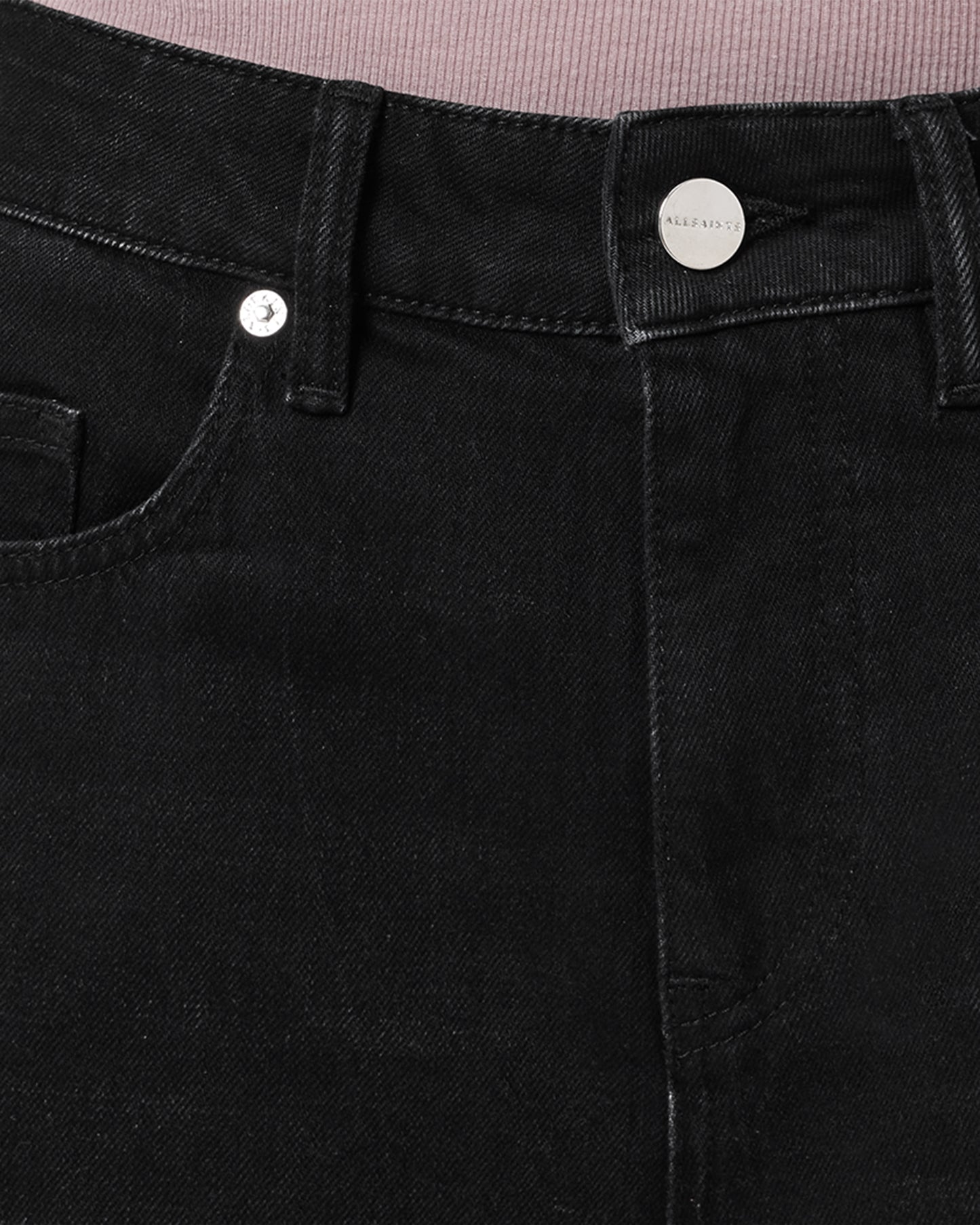 Black ג'ינס ארוך לנשים Ember Flared - Wide Fit ALLSAINTS
