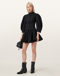 Seashell חצאית מיני לנשים Tulip Ponte ALLSAINTS