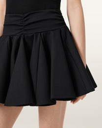 Black חצאית מיני לנשים Tulip Ponte ALLSAINTS