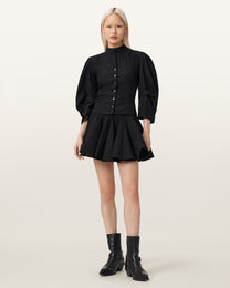 Antique White חצאית מיני לנשים Tulip Ponte ALLSAINTS