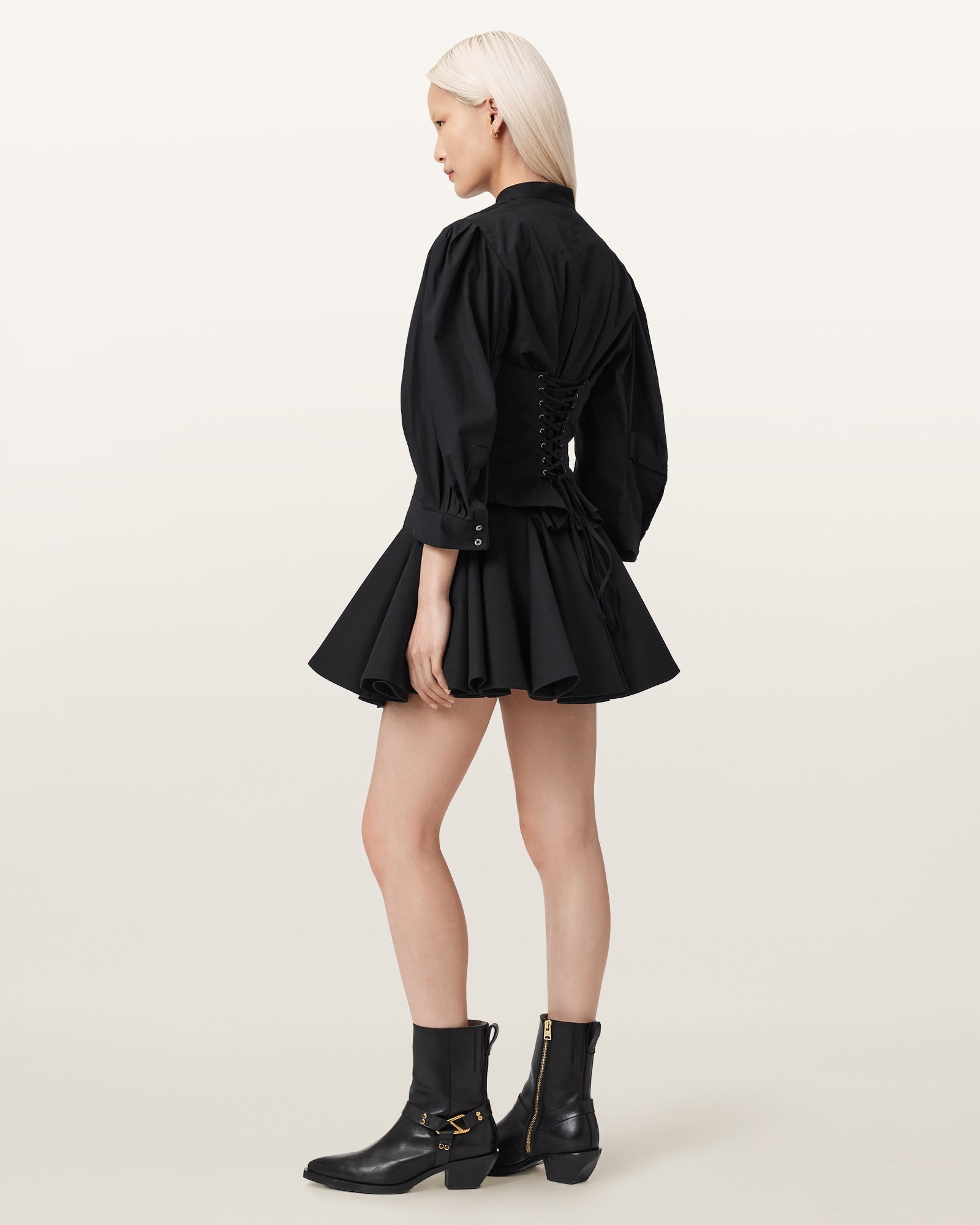 Seashell חצאית מיני לנשים Tulip Ponte ALLSAINTS