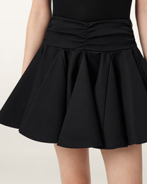 Black חצאית מיני לנשים Tulip Ponte ALLSAINTS