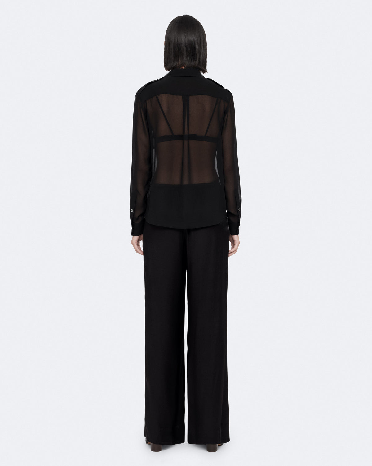 Black מכנסיים ארוכים לנשים Lycia ALLSAINTS