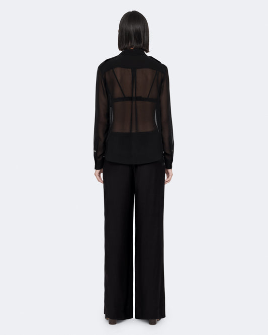 Black מכנסיים ארוכים לנשים Lycia ALLSAINTS
