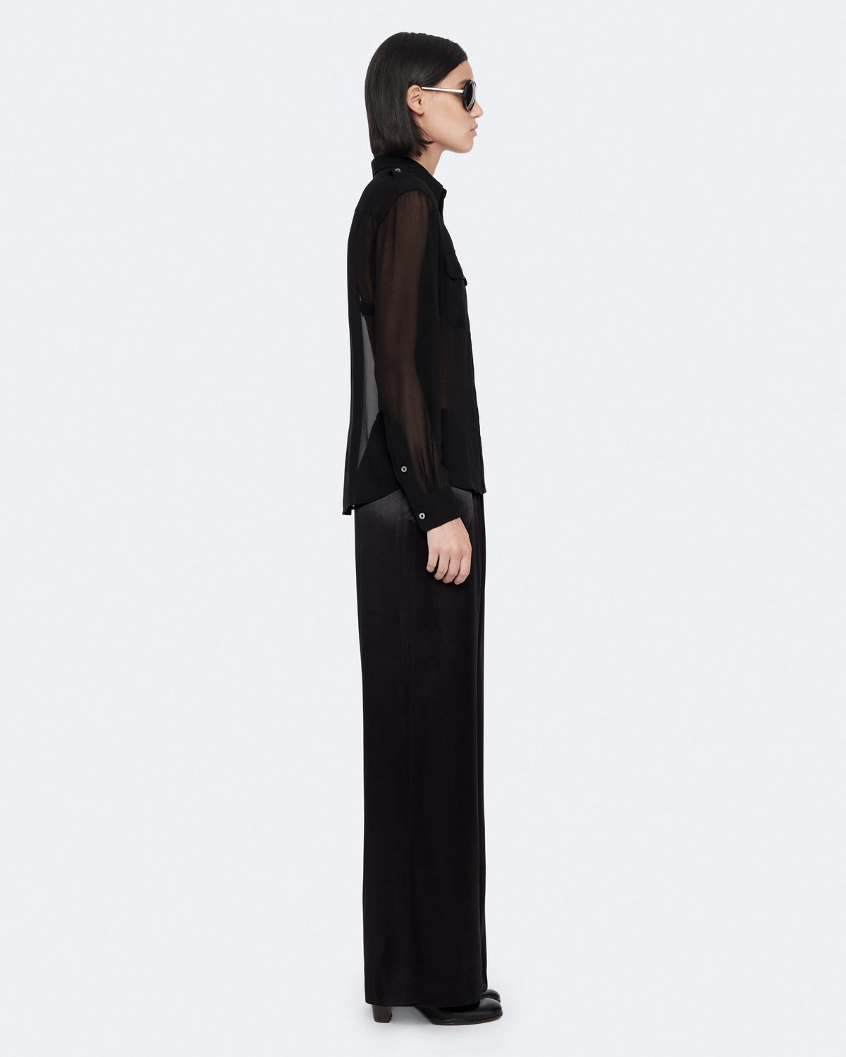 Black מכנסיים ארוכים לנשים Lycia ALLSAINTS