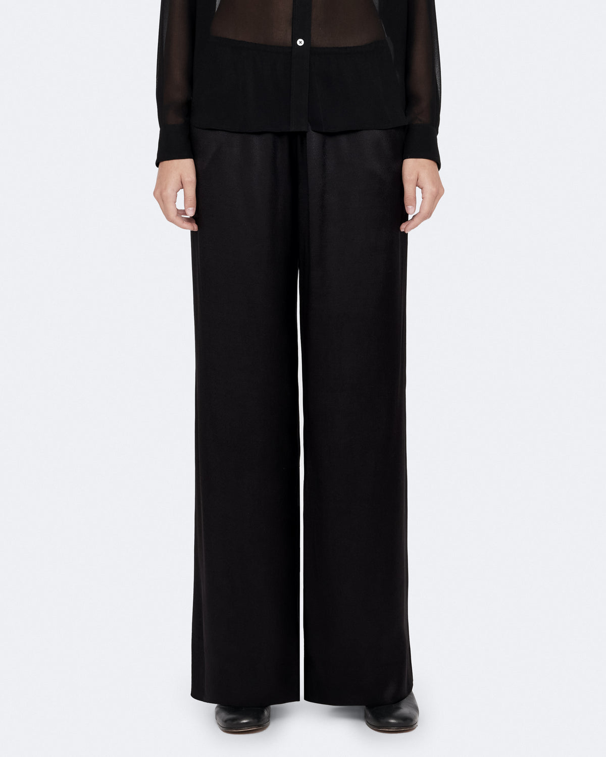 Black מכנסיים ארוכים לנשים Lycia ALLSAINTS