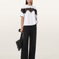 Seashell טי שירט קצרה לנשים Lisa Lace Amelie ALLSAINTS