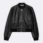 Dark Slate Gray ג'קט עור לנשים Orten ALLSAINTS