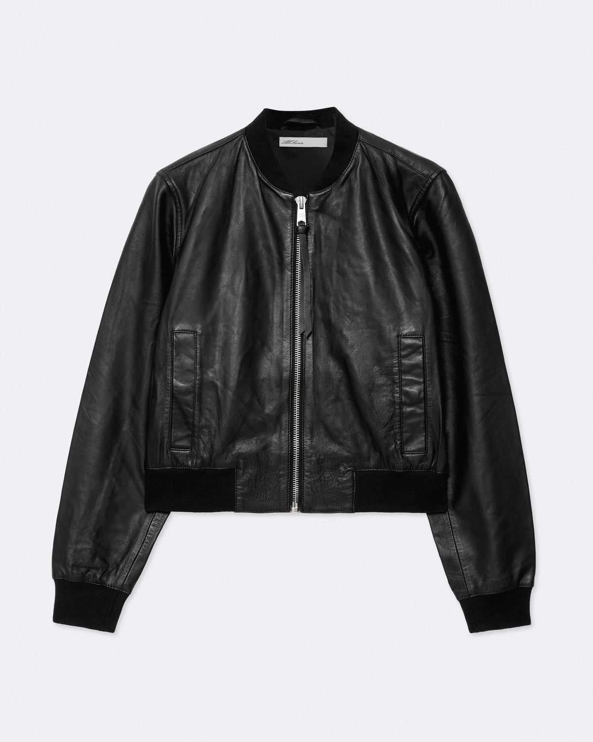 Dark Slate Gray ג'קט עור לנשים Orten ALLSAINTS
