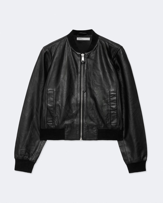 Dark Slate Gray ג'קט עור לנשים Orten ALLSAINTS