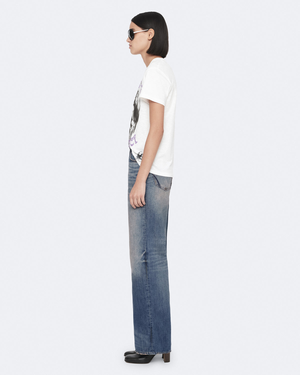 White Smoke ג'ינס ארוך לנשים Lou - Relaxed Fit ALLSAINTS