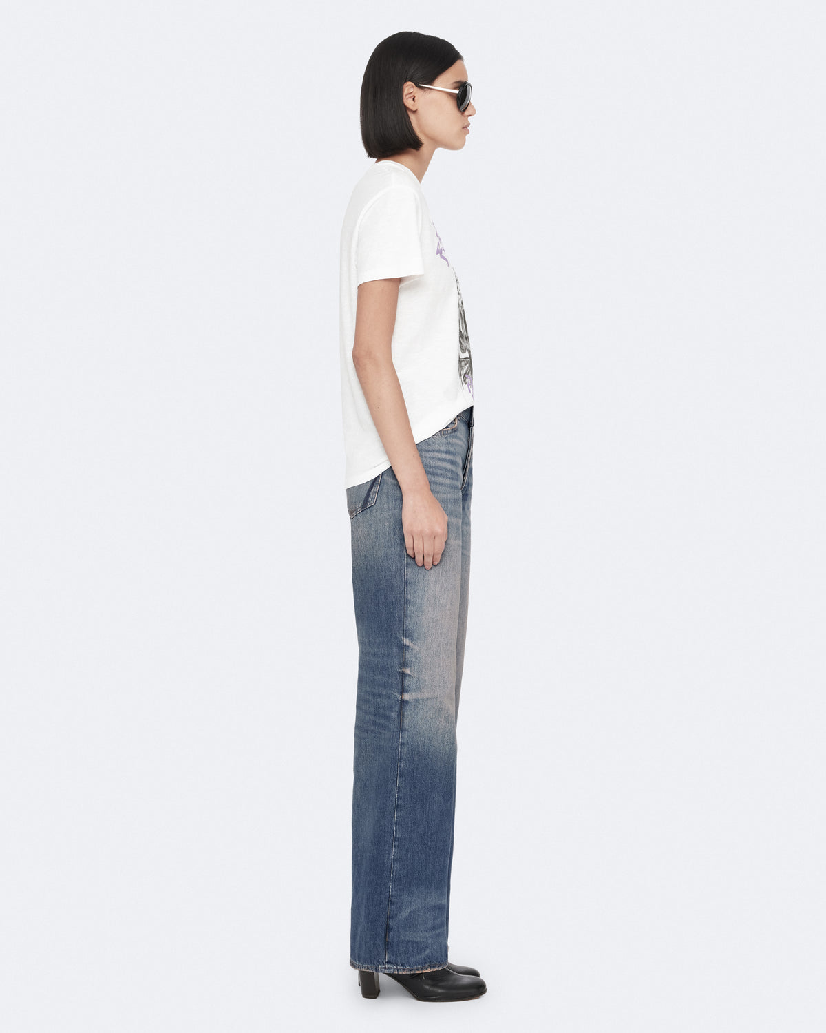 White Smoke ג'ינס ארוך לנשים Lou - Relaxed Fit ALLSAINTS
