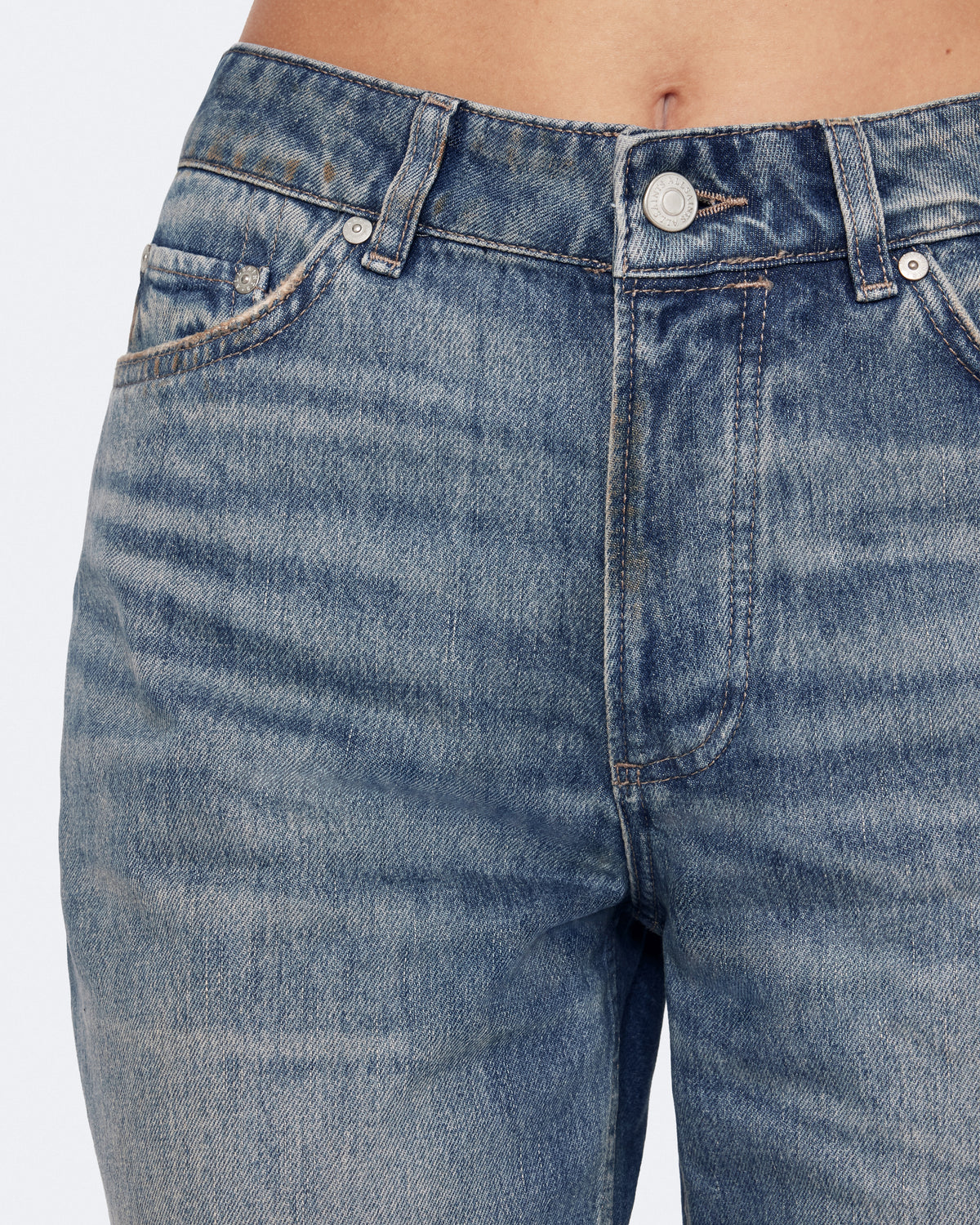 Slate Gray ג'ינס ארוך לנשים Lou - Relaxed Fit ALLSAINTS