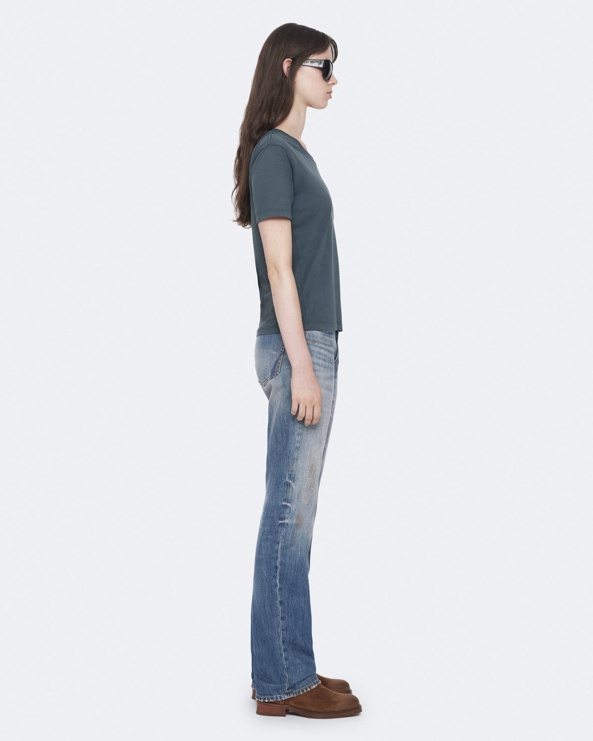 Alice Blue ג'ינס ארוך לנשים Nat - Slim Fit ALLSAINTS