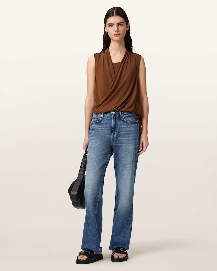 Seashell חולצה קצרה לנשים Adaline ALLSAINTS