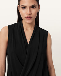 Black חולצה קצרה לנשים Adaline ALLSAINTS