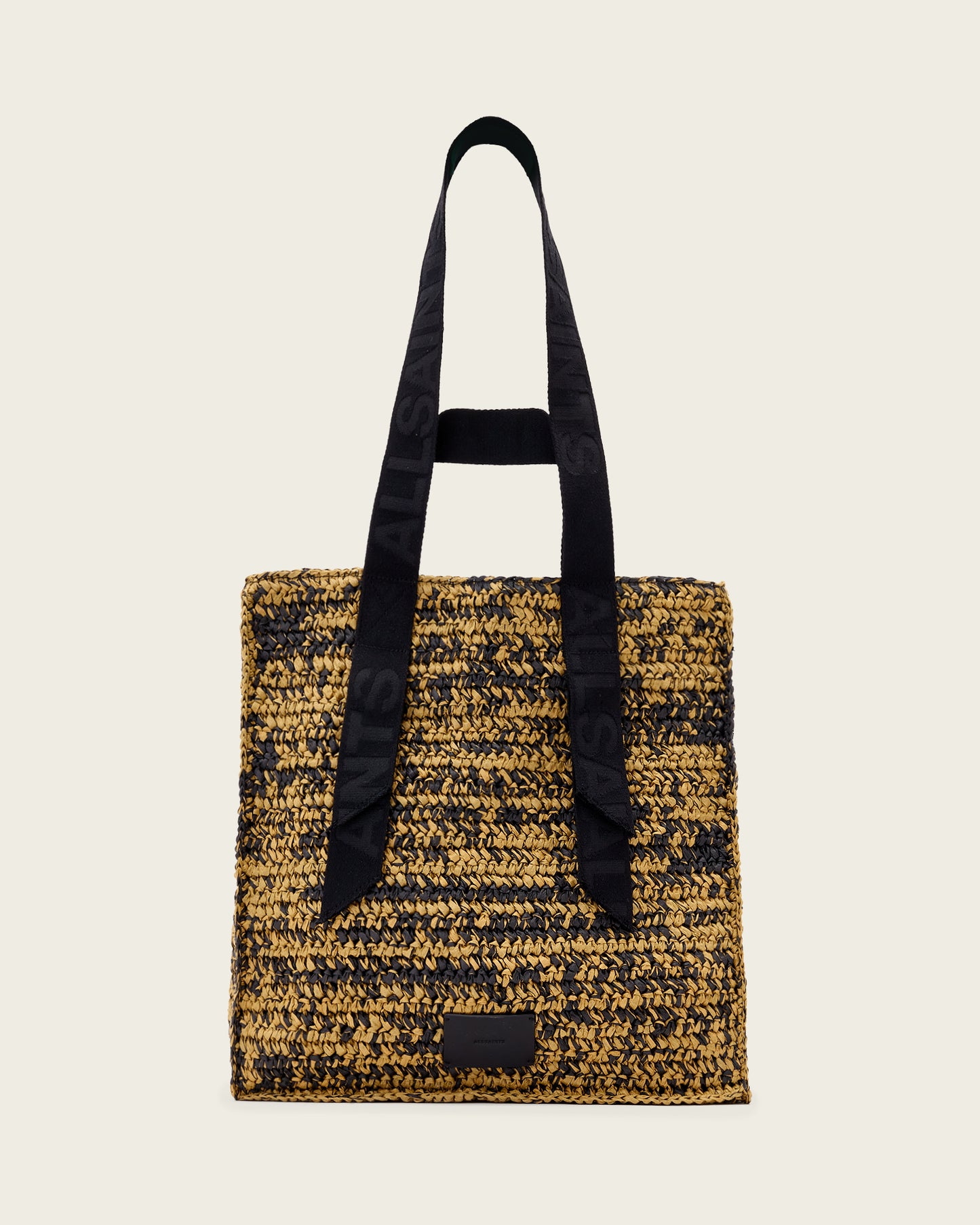 Lavender תיק צד  טקסטורת קש לנשים Lullah Straw Tote ALLSAINTS