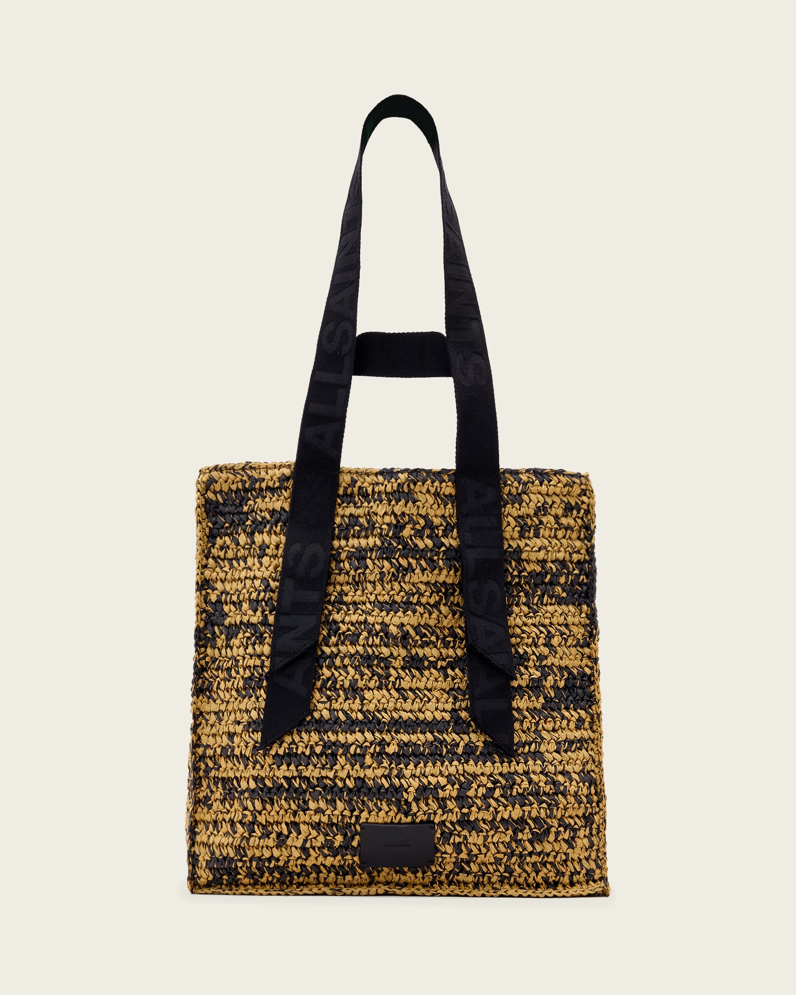 Lavender תיק צד  טקסטורת קש לנשים Lullah Straw Tote ALLSAINTS