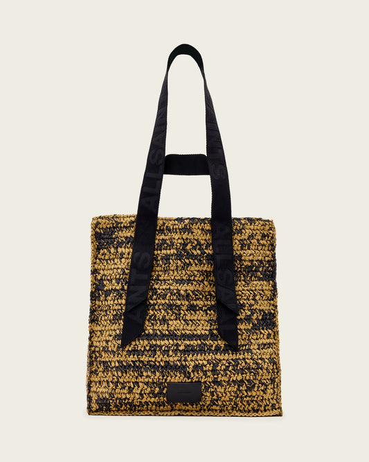 תיק צד  טקסטורת קש לנשים Lullah Straw Tote
