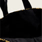 Black תיק צד  טקסטורת קש לנשים Lullah Straw Tote ALLSAINTS