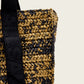 Black תיק צד  טקסטורת קש לנשים Lullah Straw Tote ALLSAINTS