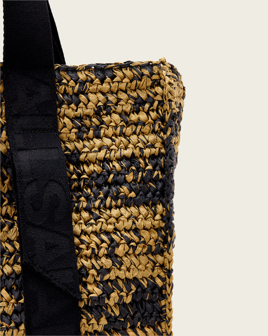תיק צד  טקסטורת קש לנשים Lullah Straw Tote