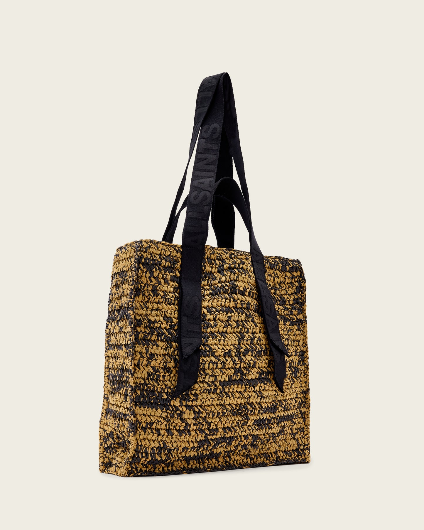 Lavender תיק צד  טקסטורת קש לנשים Lullah Straw Tote ALLSAINTS