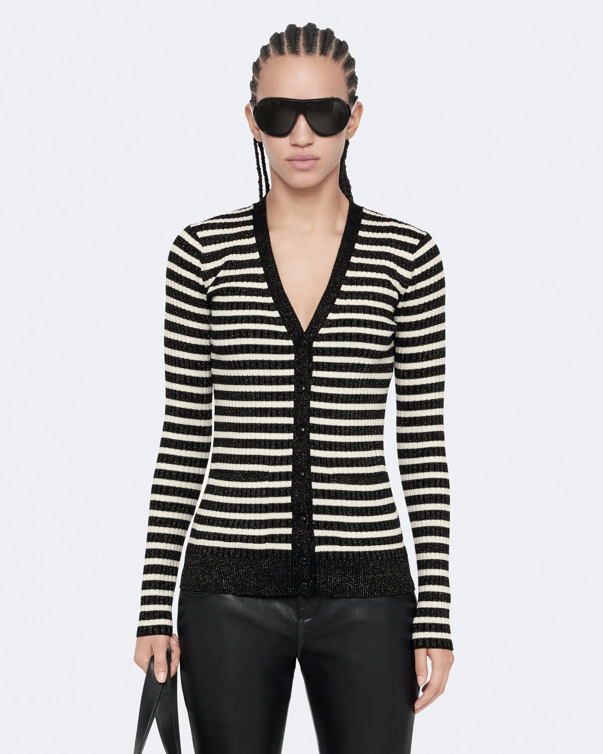 Dim Gray קרדיגן פסים לנשים Kay ALLSAINTS
