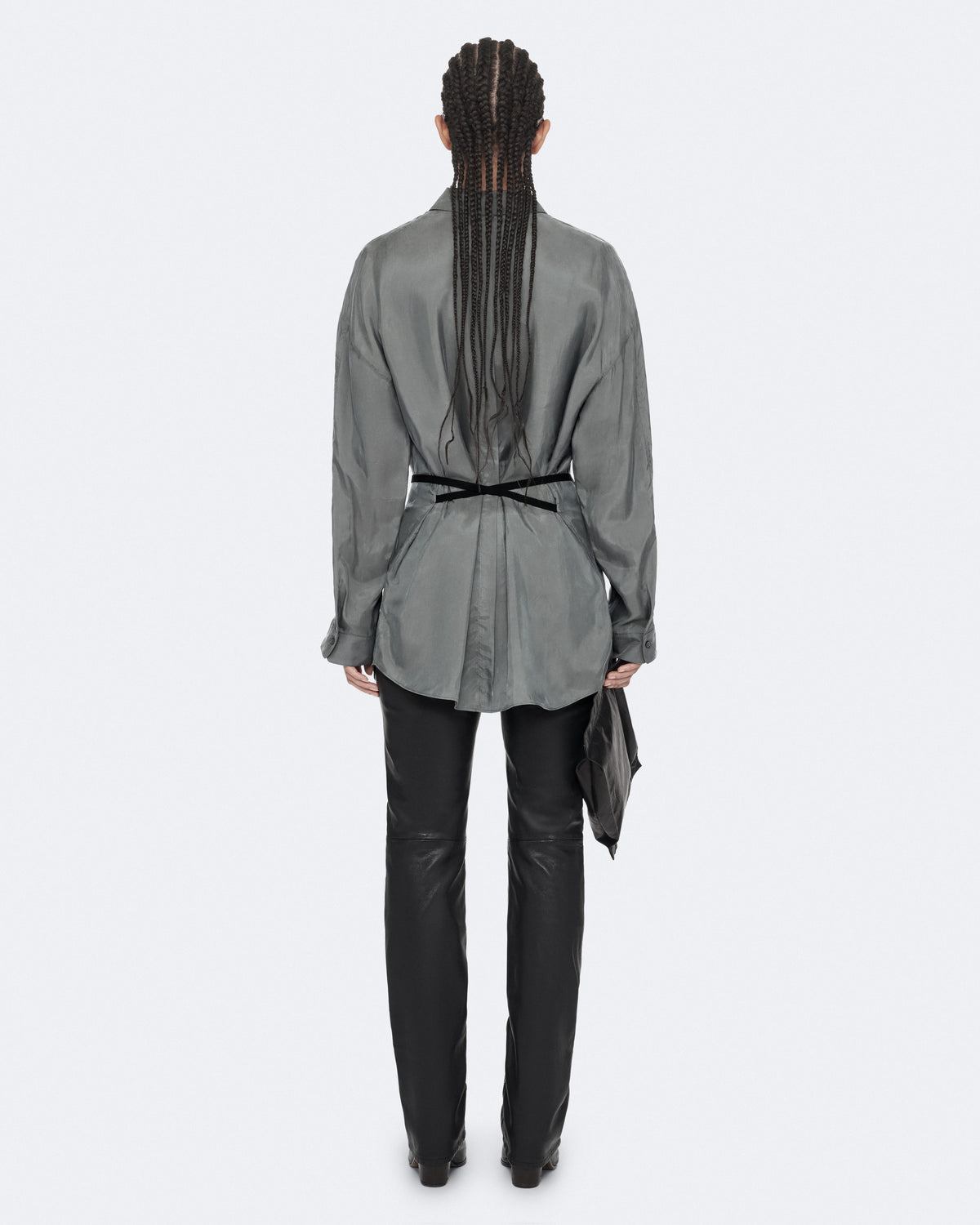 Dim Gray חולצה מכופתרת ארוכה לנשים Ilana ALLSAINTS