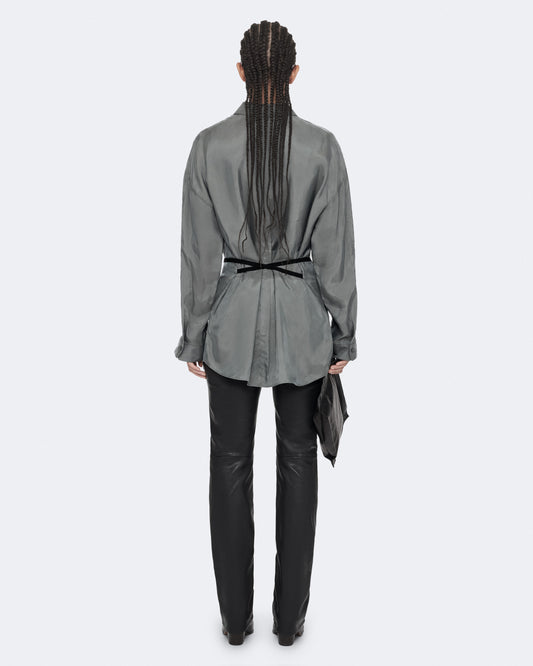 Dim Gray חולצה מכופתרת ארוכה לנשים Ilana ALLSAINTS