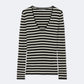 Dark Gray סוודר פסים לנשים Kay ALLSAINTS