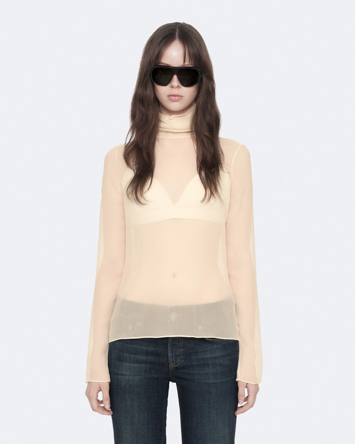 Light Gray חולצה ארוכה לנשים Kumi ALLSAINTS