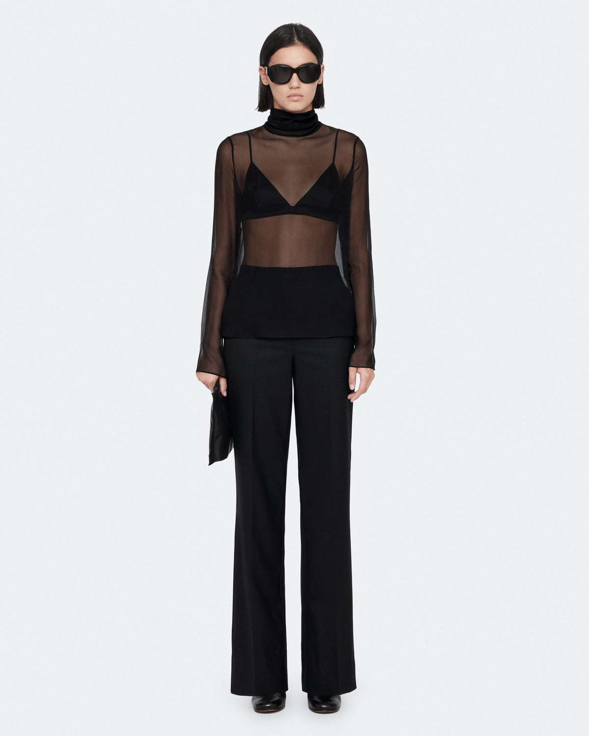 Black חולצה ארוכה לנשים Kumi ALLSAINTS