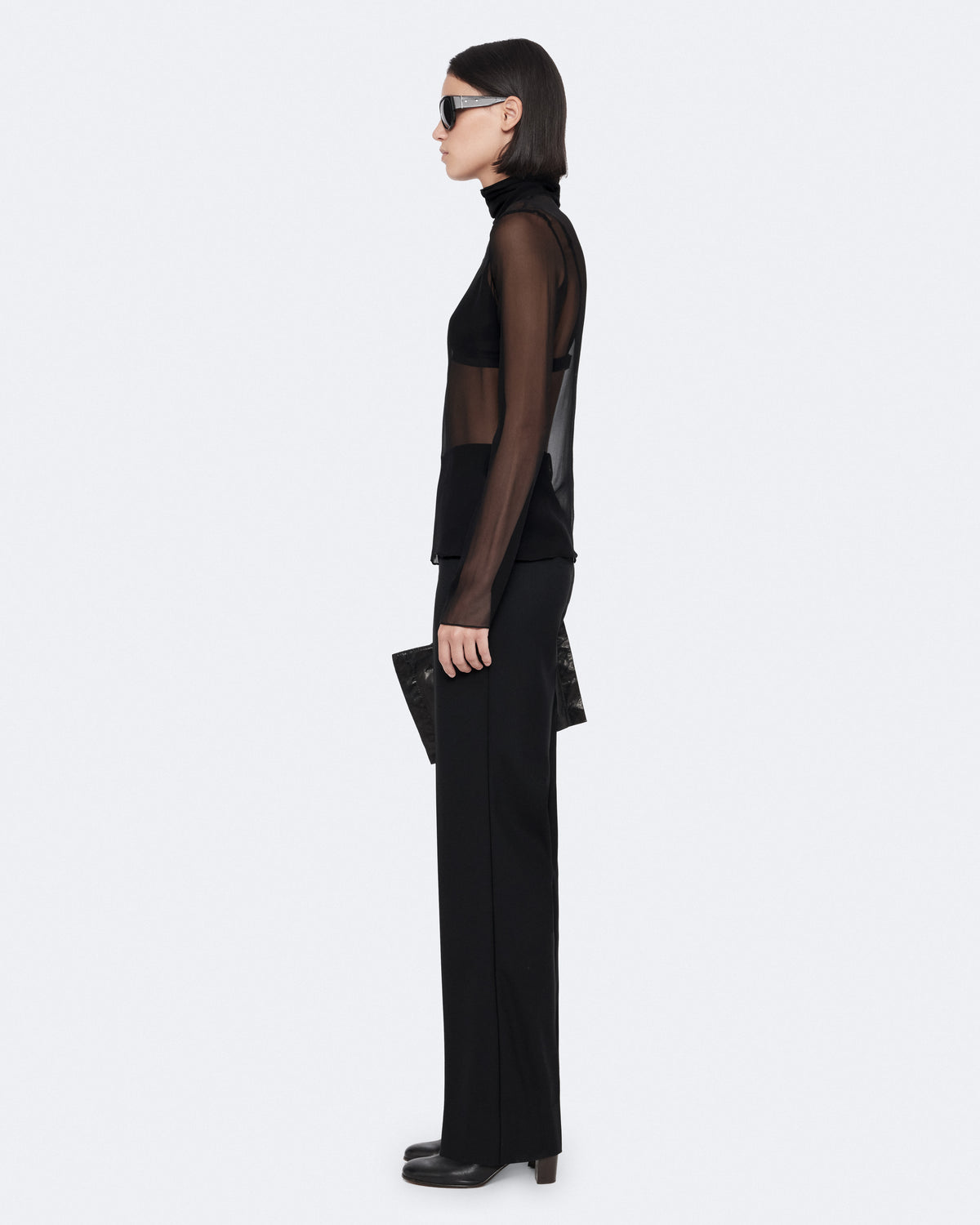 Black חולצה ארוכה לנשים Kumi ALLSAINTS